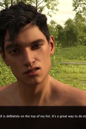 Summer Vacation - Two Gay Army Boys Kiss