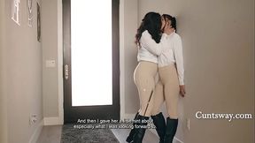 Dominated by two sultry ladies