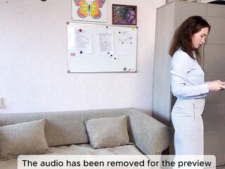 This guy Came All Over Her Hawt Booty in Her Office Panties