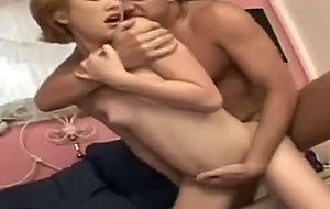 Amateur blonde fucks intense