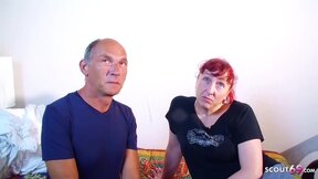 German Mature Stepmommy & Dad Defloration Mmf With Step Son