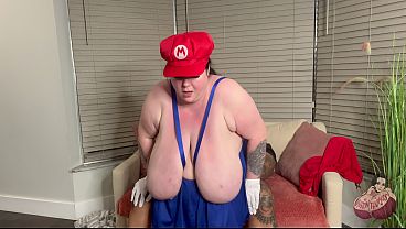 BBW big titty Mario fucks gamer