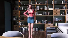 horny help with bikini-clad Cathy stuck under the bed