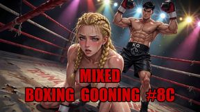Mixed Boxing Gooning #8C: Mesmeric Defeat Under the Boxing Domme (Animated, Music)