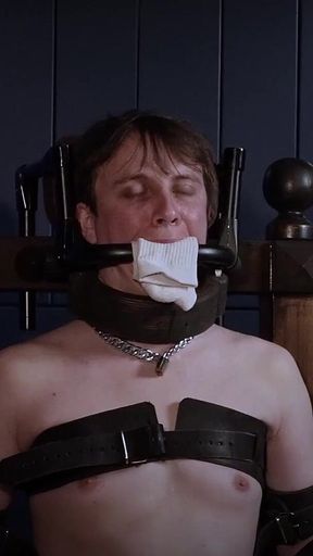 Rikki in Bondage Chair Steel Gag System & Sock Stuffing