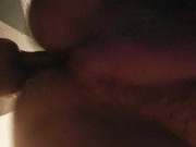 crossdresser taking dildo