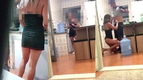 belinha hotwife se exibindo em dose dupla: seduziu o entregador e depois o moto uber. ganhou duas gozadas na boquinha!