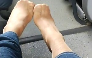 Playing in a public bus
