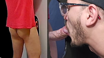 H&eacute_tero divorciado dotado e rabudo veio aliviar no meu GloryHole e acabou aceitando uma dedada gostosa!!!