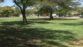 That'_s all it took for her to begin licking her shaved pussy until she pulls a dildo out...