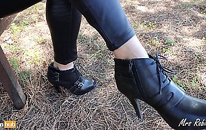Mrs robinson, sweet real estate agent wants coworker's cum at rest stop