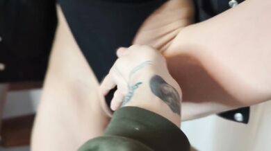 Nympho girlfriend fucked up and down the stairs