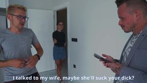 The Husband Watches His Wife Being Fucked by a Realtor for a Discount!