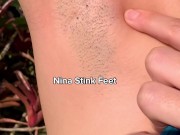 Sweaty and Dirty Armpits! Slut in Public.