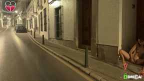 Risky Masturbation Naked in the Streets