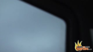 PublicSexDate - All Natural Brunette Melina Pure in the Backseat for Threesome Fun