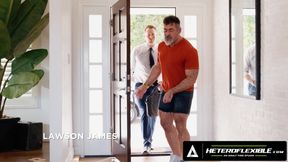 HETEROFLEXIBLE - Shook Twink Jack Bailey Catches Stepdad Lawson James Getting Sucked By Pierce Paris