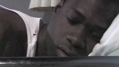Black guy sucks a hard Latino dick and takes a banging
