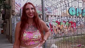 Redhead Teen 18+ Yuno Love Pickup For Rough Casting