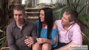 Megan Foxx wants to play with her cuckold hubby's friend