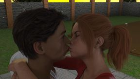 My Stepbrother&#039;s Wife #59 - John got a passionate kiss from Jennifer - Demo