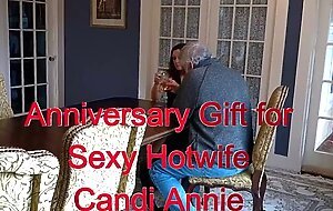 Best video of hotwife candi annie gets cock & cum for anniversary gift from husband