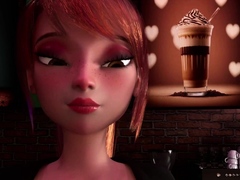 FUTANARI Barista XXX Frappuccino EXCLUSIVE 3D Shemale 2023