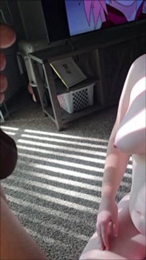 Sexy girl next door CUMS multiple times while her boyfriends away