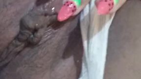 Big Ass Latina Plays with Her Pussy and Pussy Lips