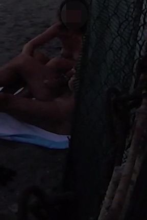 Flashing My Cock in Front of My Stepdaughter in a Beach and She Helps Me Cumshot in Front of Everyone