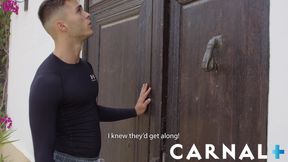 Apolo Adrii fucks his stepson Hugo Dupre and BF Bastian Karim