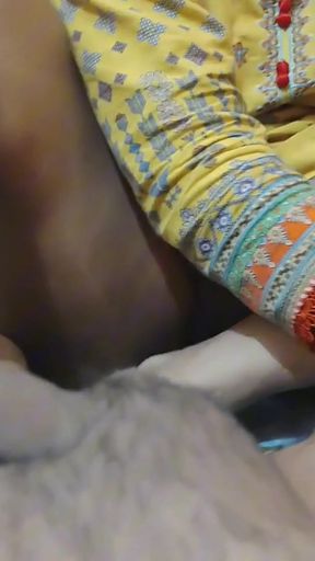 ( Stepmom ) Giving Handjob Massage-Clear Hindi Dirty Talk   Clip 1