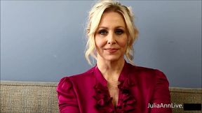 julia ann milks her big tits masturbating with toys as a milf teacher!