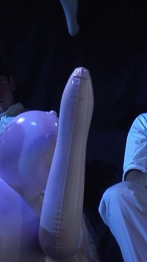 Thrilling moment from "Studs from clockwork orange penetrate a babe in boots while"