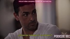 Subtitled Spanish milf seduces her stepson