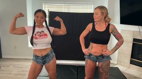 Deliah Grace Vs Jazmine Cruz in a Strip Submission Wrestling Match