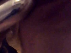 Amateur double toy masturbation