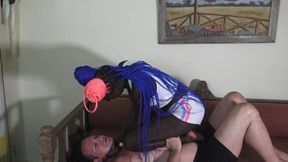 Ebony Princess Hand Gagging!