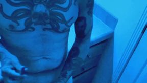 Masturbating & Wax Play in Hannibal Mask