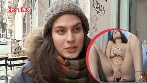Watch this big-titted brunette babe finger her wet pussy in solo play until she's satisfied