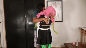 Verified Amateurs In Candy Veron In Mitsuri Kanroji Cosplay Doing Bdsm, Shibari Roleplay