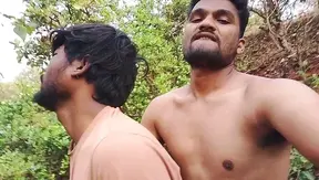 Two Hot Bike Mechanics Take A Steamy Detour In The Forest With A Stunning Young Man