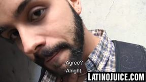 Hairy Latino stud bred and glazed for dinero