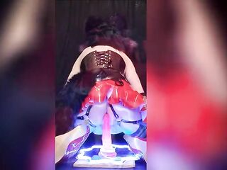 Large glowstick for Kigurumi Yiff Nyras butt