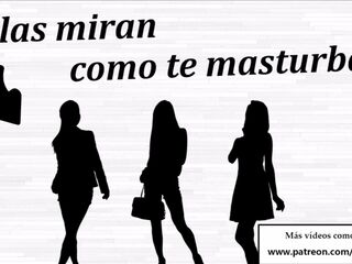 Ellas miran como te masturbas JOI anal + voz española