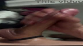 Handsome solo guy with massive shaft shows off his massive meat rod