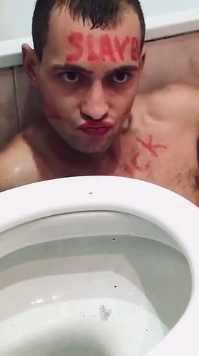 Toilet Licking Toilet Slave Boy