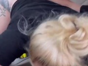 I suck my bosses dick in his car on our lunch break (OnlyFans @blondie_dread)