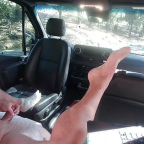 Naked masturbating at a campground