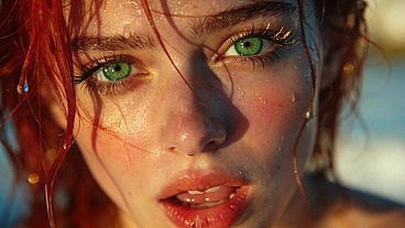 BEAUTIFUL REDHEAD STEPSIST IS FUCKED IN THE POOL WITHOUT MERCY - PORN IN SPANISH - AI PORN